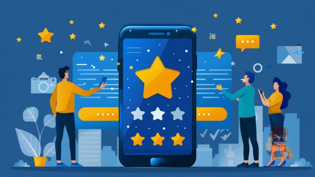 Review widget displayed consistently across mobile, tablet, and desktop devices.