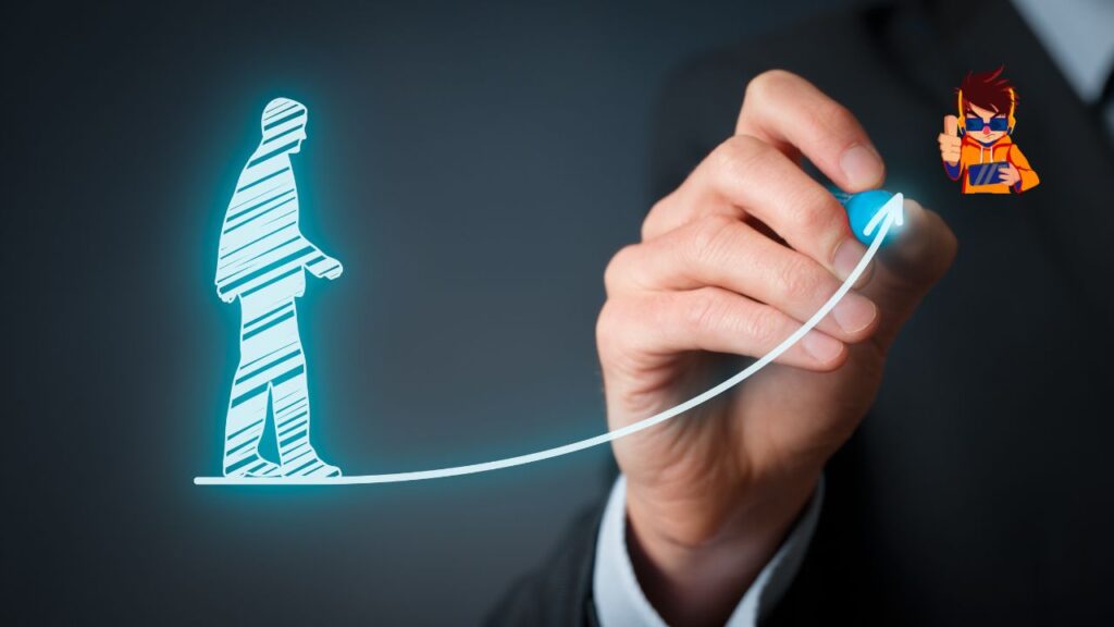 Illustration of personalized marketing strategies, showing tailored offers and experiences connecting with individual consumers.